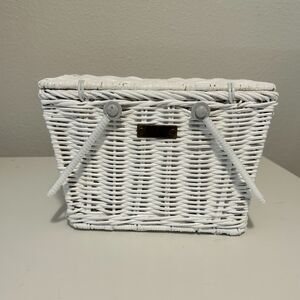 Rattan Piki Picnic Basket White
